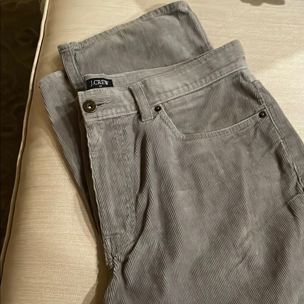 J. Crew Men's Gray Corduroy Pants